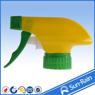 pulvérisateurs cosmétiques de déclencheur de vert jaune de 28mm pour des bouteilles 28/400 28/410 28/415