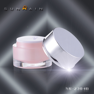 Le cosmétique en plastique de Sunrain PMMA cogne 30ML 50ML SR-2384B pour le soin personnel