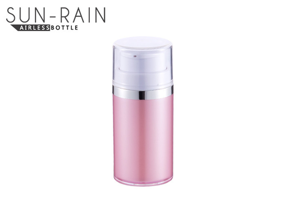 Bouteille cosmétique privée d'air rose de lotion de bouteille empaquetant 15ml 30ml 50ml SR-2356