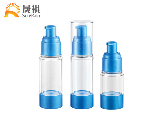bleu cosmétique privé d'air de bouteille de 15ml 30ml 50ml COMME bouteille pour la crème SR-2108E de lotion