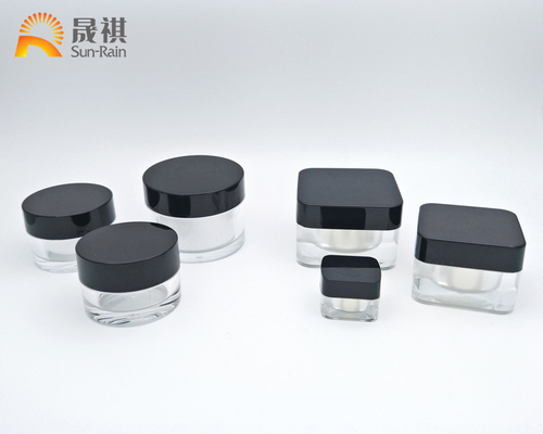 Le cosmétique en plastique crème cogne 5g acrylique pour l'emballage d'échantillon de crème d'oeil
