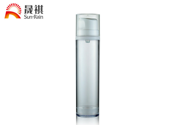 forme ronde blanche d'emballage cosmétique privé d'air de pompe de 50ml 120ml 180ml