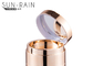 la crème cosmétique acrylique de 15ml 30ml cogne le pot SR-2158 de crème de bouteille ronde d'or de collier d'ABS
