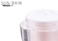 Le cosmétique en plastique de mini espace libre crème rose de pot cogne la bouteille pour le soin 15ml 30ml SR-2398A d'oeil