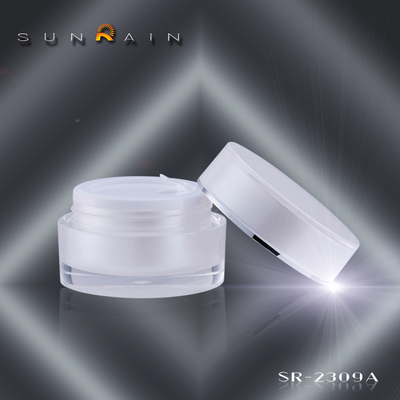 Le cosmétique en plastique de crème de visage de beauté cogne le pot crème acrylique SR-2309A de place de produits de lotion