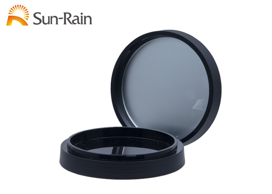 Les ABS en plastique cosmétiques de noir de fard à joues de beauté rougissent cas avec le miroir SF0806A