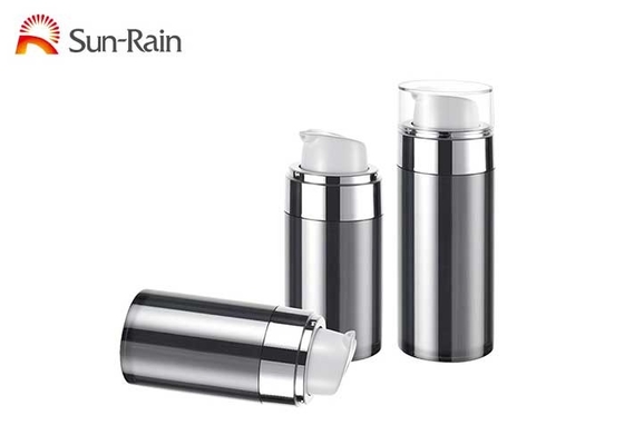 Emballage cosmétique de base de bouteille de pompe privée d'air UV pour les soins de la peau SR2151A