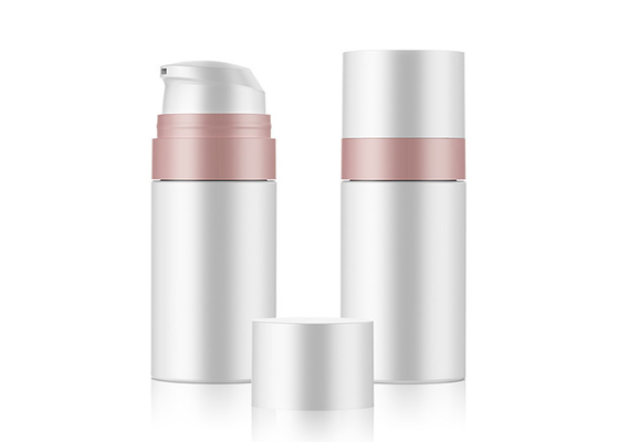 Double bouteille privée d'air cosmétique blanche faite sur commande de pompe de maquillage du mur 30g