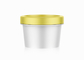 Pots crèmes en plastique mono de pp autour de l'emballage cosmétique des pots 45ml de pots en plastique de crème