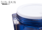 Colorez les pots cosmétiques en plastique carrés adaptés aux besoins du client pour le soin SR23A2 d'oeil de peau