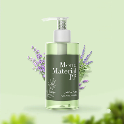 2CC Recyclable 28/410 Eco-friendly All Plastic Mono Material Lotion Pump pour les bouteilles de soins personnels