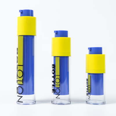 Bouteille rotative cosmétique de 15 ml 30 ml 50 ml pour les emballages de soins de la peau avec sérigraphie