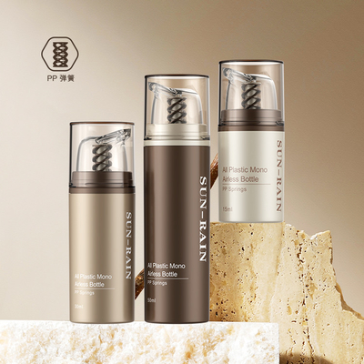 Lotion sans air Cosmétique pour soins de la peau Emballage Bouteille de pompe personnalisée 15 ml 30 ml 50 ml Cosmétique Mini