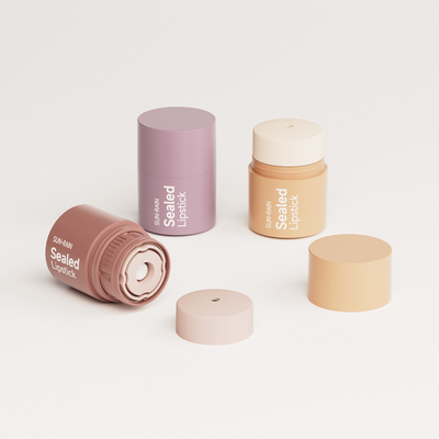 Personnalisé 15g Rotation Gloss Labia Masque Labia Plastic Blush Stick Solid Balm Déodorant Tube de maquillage Récipient Pp Bouteille de rouge à lèvres scellée